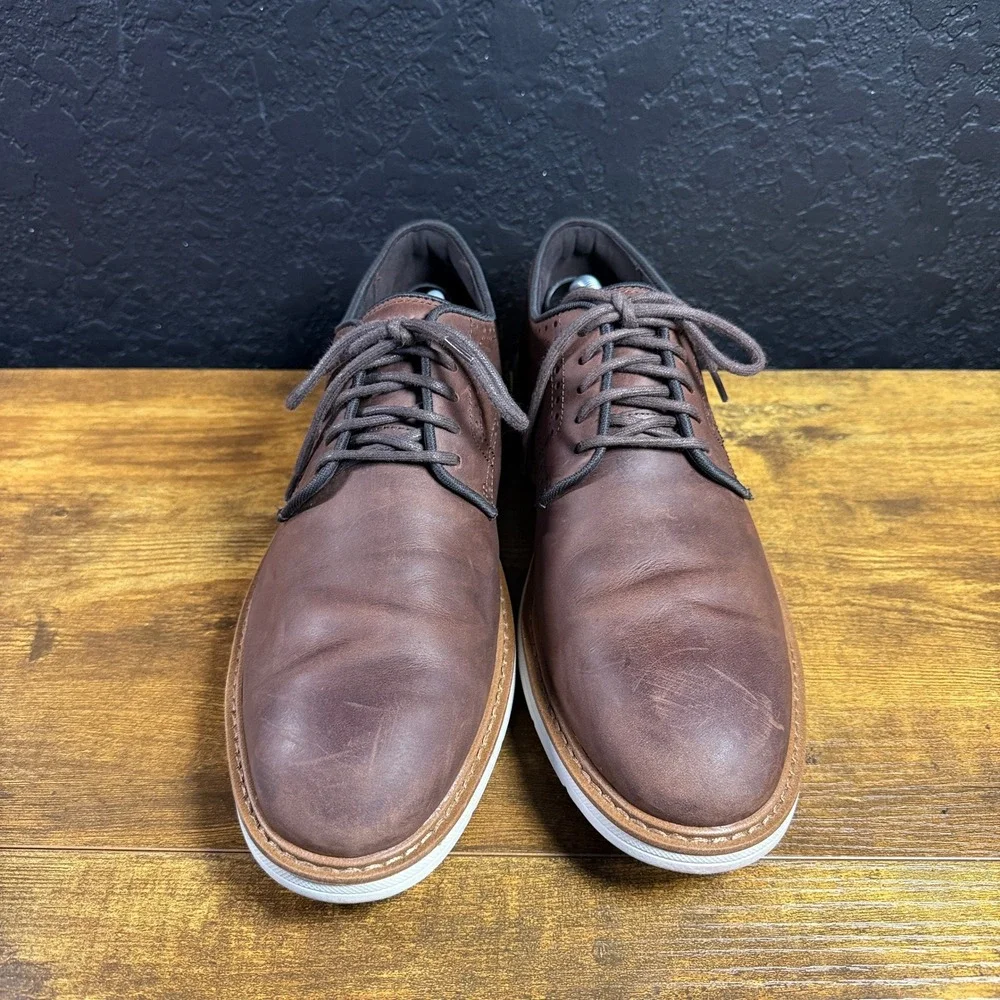 Cole Haan Grand Series C35083 Brown Leather Oxford Wingtip Shoes Mens 10.5M